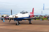 G-ETPB @ EGVA - Pilatus PC-21 on static display at RIAT 2019 RAF Fairford - by Chris Holtby