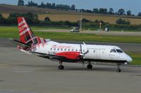 G-LGNJ @ EGPH - G-LGNJ SAAB 340B of Loganair at Edinburgh Airport Scotland. - by Robbo s