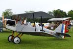 F-AZCN @ LFFQ - Amicale Jean Salis R.A.F. S.E.5 two-seater look-alike (converted from a Stampe SV-4) at the Meeting Aerien 2019, La-Ferte-Alais