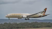 A6-BLJ @ YPPH - Boeing 787-9. Etihad A6-BLJ final runway 03 Perth Int'l 200517. - by kurtfinger