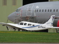 G-FILE @ EGBP - Currently parked (stored?) at Kemble. Suffered a gear collapse on landing there on 11.7.18 - may now not be airworthy... - by Chris Holtby