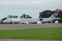 G-MKGA @ EGBP - Boeing 747 in long term storage and providing parts at Kemble. Deteriorating. - by Chris Holtby