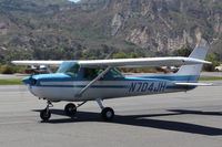 N704JH @ SZP - 1976 Cessna 150M, Continental O-200 100 Hp, taxi back - by Doug Robertson