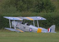 G-ANNK @ EGTH - 1940 Tiger Moth at the 'Gathering of Moths' Day 2019 at Old Warden - by Chris Holtby