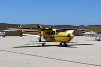 N337B @ CMA - 1967 Cessna T337C Turbo SUPER SKYMASTER, two center-line thrust Continental TSIO-360-C 210 Hp each - by Doug Robertson