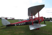 G-AAHY @ EGTH - Early (1929) De Havilland Moth on display at Old Warden's 'Gathering of Moths' Day 2019 - by Chris Holtby