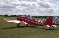 G-BBMZ @ EGTH - 1950 Chipmunk Old Warden resident lined up next to the Moths gathering 2019 - by Chris Holtby