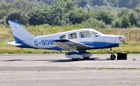 G-BOMY @ EGFH - Visiting Cherokee Warrior II. - by Roger Winser