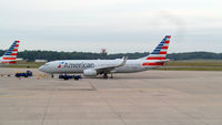 N921AN @ KBDL - American 737 being readied for takeoff, early AM @ Bradley airport - by Michael Laferriere