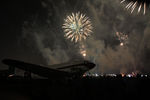 C-FDTD @ OSH - 1944 Douglas C-47A Skytrain, c/n: 12253. AirVenture 2019 Wednesday night fireworks. - by Timothy Aanerud