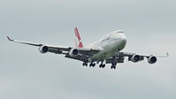 VH-OEB @ YPPH - Boeing 747-48E. Qantas VH-OEB final rwy 21 YPPH 050818. - by kurtfinger