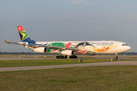 ZS-SXD @ EDDM - ZS-SXD waering the Team South Africa livery arriving at EDDM - by Phillip Rohmberger