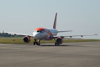 G-EZGB @ EGGD - Taxiing to RWY 27 for departure. - by Dominic Hall