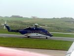G-VINF @ EGPB - G-VINF Sikorsky S92 seen from the window of G-LGNA on departure from Sumburgh, Shetland - by Pete Hughes