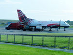 G-LGNM @ EGPA - G-LGNM Loganair SF340 freighter delivering the mail to Orkney, Kirkwall airport - by Pete Hughes