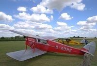 G-ADNE @ EGTH - 1936 Hornet Moth 'Ariadne' parked at the Gathering of Moths 2019 at Old Warden - by Chris Holtby
