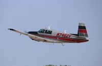 N7462V @ KOSH - Mooney M20F - by Mark Pasqualino