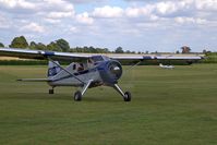 G-EVMK @ EGTH - 1953 Beaver taxiing to park at the Gathering of Moths 2019 at Old Warden - by Chris Holtby