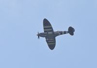 MJ772 @ EGKB - Spitfire IX over Keston, Kent from Biggin Hill on pleasure flight - by Chris Holtby