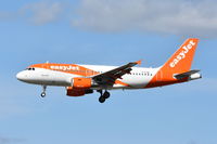 G-EZIW @ EGKK - Landing at Gatwick.