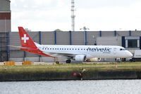 HB-JVO @ EGLC - Parked at London City Airport.