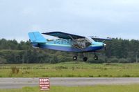 G-CBTO @ EGFP - Visiting Coyote II departing Runway 04. - by Roger Winser