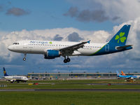 EI-CVA @ EIDW - Aer Lingus A320 EI-CVA Landing In Dublin - by Ground121.8/David Ward