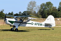 G-APBW - Just landed at, Bury St Edmunds, Rougham Airfield, UK. - by Graham Reeve