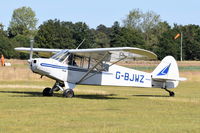 G-BJWZ - Just landed at, Bury St Edmunds, Rougham Airfield, UK. - by Graham Reeve