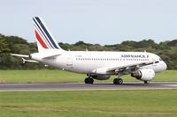 F-GRHQ @ LFRB - Airbus A319-111, Take off run rwy 07R, Brest-Bretagne airport (LFRB-BES) - by Yves-Q