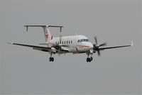 F-HBCC @ LFRB - Beech 1900D, Short approach rwy 25L, Brest-Bretagne airport (LFRB-BES) - by Yves-Q