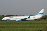 SP-ENT @ LFRB - Boeing 737-8AS, Take off run rwy 25L, Brest-Bretagne airport (LFRB-BES) - by Yves-Q