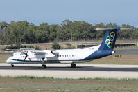 SX-OBH @ LMML - Bombardier DHC-8 SX-OBH Olympic Airways - by Raymond Zammit