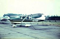 N4766F @ EBMB - Parked at the Cessna dealer before she went to France. Brussels 1968. (Old slide) - by Rigo VDB