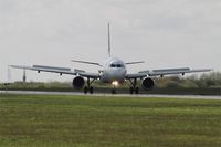 EC-MUC @ LFRB - Airbus A319-111, U-Turn rwy 25L, Brest-Bretagne airport (LFRB-BES) - by Yves-Q