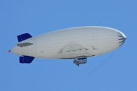 N615LG @ GKY - Former Met Life Blimp - flying over Fort Worth, in town for NASCAR