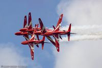 XX232 @ KSWF - RAF Hawk T.1A XX232  from Royal Air Force Aerobatic Team Red Arrows   RAF Scampton, Lincolnshire, UK - by Dariusz Jezewski www.FotoDj.com