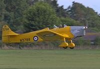 G-AKPF @ EGTH - Taking off at Old Warden - by Chris Holtby