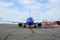 N768SW @ KBOI - Parked on remote spot 5 with mechanical problem. - by Gerald Howard