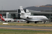 A56-002 @ YSCB - Rear Stbd view of RAAF 34 Squadron Dassault Falcon 7X Serial A56-002 Cn 284, shown taxying across Rwy 17/35 at Canberra International Airport (YSCB) on 03Nov2019. Three new Falcon 7X Bizjets have replaced the 3 Challenger 601s previously operated by 34Sqn - by Walnaus47