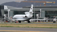 A56-002 @ YSCB - Rear Port side view of RAAF 34 Squadron Dassault Falcon 7X Serial A56-002 Cn 284, shown taxying past the Canberra International Airport (YSCB) on 03Nov2019. Three new Falcon 7X Bizjets have replaced the three Challenger 601s previously operated by 34Sqn. - by Walnaus47