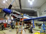 N991R @ KPWA - North American P-51D Mustang racer 'Miss America' undergoing maintenance at the Oklahoma Museum of Flying, Oklahoma City OK - by Ingo Warnecke