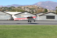 N714HH @ SZP - 1977 Cessna 150M, Continental O-200 100 Hp, landing Rwy 04 - by Doug Robertson