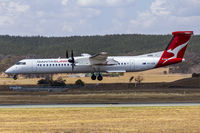 VH-QOR @ YSCB - QantasLink (VH-QOR) Bombardier DHC-8-402Q landing at Canberra Airport - by YSWG-photography