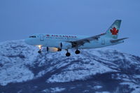 C-FZUL @ CYXY - On final to Whitehorse, Yukon, at 16:07, exactly 20 minutes after sunset. - by Murray Lundberg