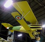 N127LT - Turner L J Nieuport 27 7/8-scale replica (minus engine) at the Combat Air Museum, Topeka KS