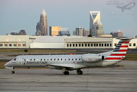 N634AE @ KCLT - Classic Queen City skyline shot