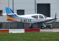 G-BFXS @ EGSH - Parked on the SaxonAir apron prior to departure home to Old Buckenham (EGSV). - by Michael Pearce