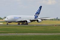 F-WWOW @ LFPB - Airbus A380-841, Take off run, Paris-Le Bourget (LFPB-LBG) Air show 2015 - by Yves-Q