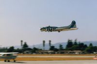 N9323Z @ WVI - N9323Z (Sentimental Journey) doing a flyby at the Watsonville Airshow in Calif. - by S B J